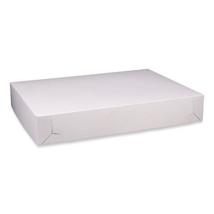 Bakery Boxes, Standard, 26 X 18.5 X 4, White, Paper, 50/carton