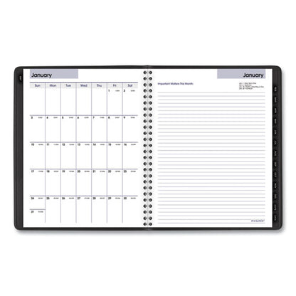 Dayminder Executive Weekly/monthly Refillable Planner, 8.75 X 7, Black Cover, 12-month (jan To Dec): 2024