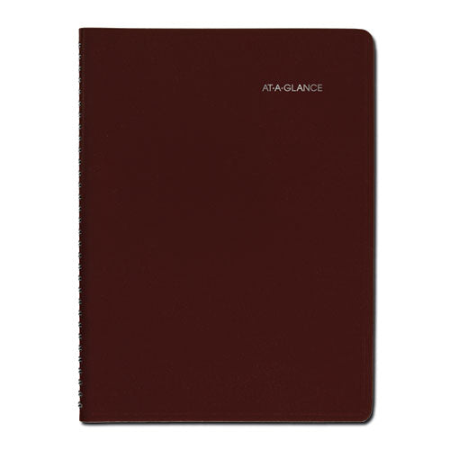 Dayminder Weekly Appointment Book, Vertical-column Format, 11 X 8, Burgundy Cover, 12-month (jan To Dec): 2024