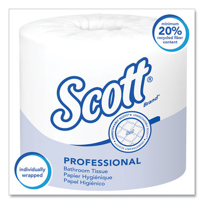 Essential Standard Roll Bathroom Tissue For Business, Septic Safe, 1-ply, White, 1,210 Sheets/roll, 80 Rolls/carton