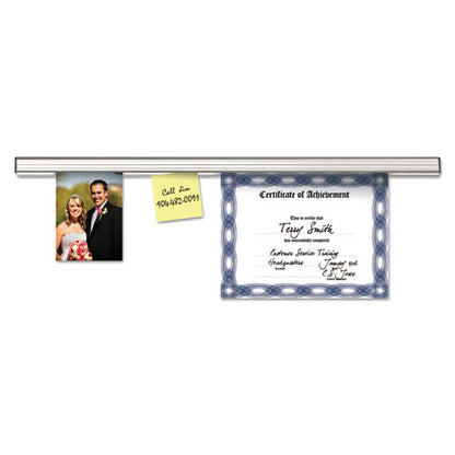 Grip-a-strip Display Rail, 48 X 1.5, Aluminum Finish