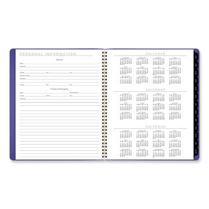 Contemporary Monthly Planner, 11.38 X 9.63, Purple Cover, 12-month (jan To Dec): 2024