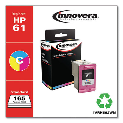 Remanufactured Tri-color Ink, Replacement For 61 (ch562wn), 165 Page-yield