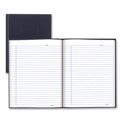 Business Notebook With Self-adhesive Labels, 1-subject, Medium/college Rule, Blue Cover, (192) 9.25 X 7.25 Sheets