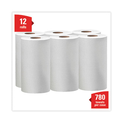 General Clean X60 Cloths, Small Roll, 13.5 X 19.6, White, 130/roll, 6 Rolls/carton