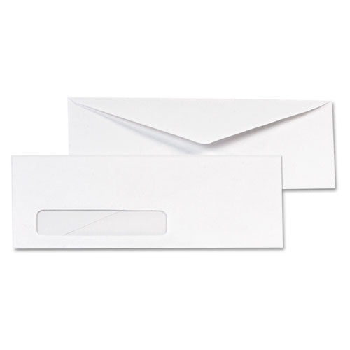 Invoice-format Address-window Envelope, #10, Commercial Flap, Gummed Closure, 4.13 X 9.5, White, 500/box