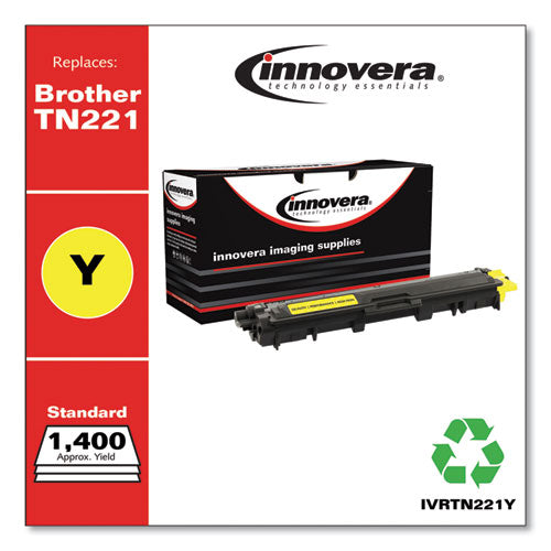 Remanufactured Yellow Toner, Replacement For Tn221y, 1,400 Page-yield