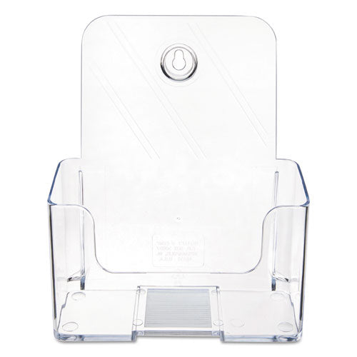 Docuholder For Countertop/wall-mount, Booklet Size, 6.5w X 3.75d X 7.75h, Clear