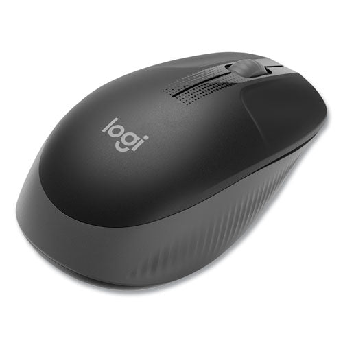 M190 Wireless Optical Mouse, 2.4 Ghz Frequency/33 Ft Wireless Range, Left/right Hand Use, Black/gray