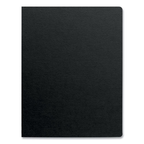 Futura Presentation Covers For Binding Systems, Opaque Black, 11 X 8.5, Unpunched, 25/pack