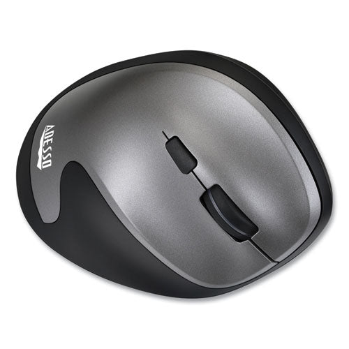 Imouse A20 Antimicrobial Vertical Wireless Mouse, 2.4 Ghz Frequency/33 Ft Wireless Range, Right Hand Use, Black/granite