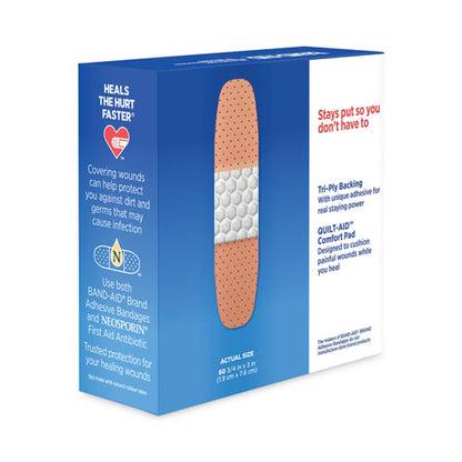 Plastic Adhesive Bandages, 0.75 X 3, 60/box