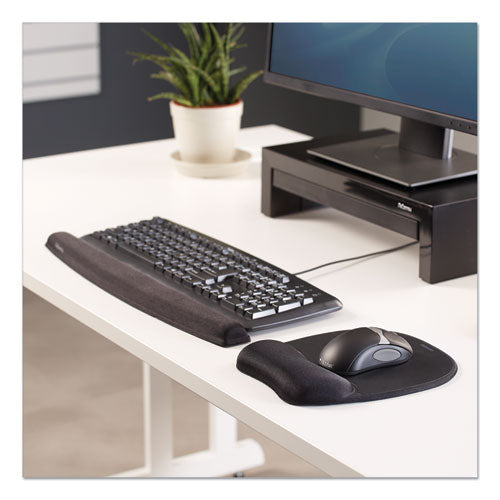 Memory Foam Keyboard Wrist Rest, 19.31 X 2.31, Black