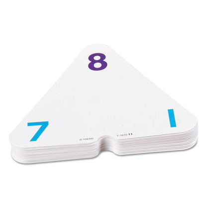 Three-corner Flash Cards, Addition/subtraction, 5.5 X 5.5, 48/set