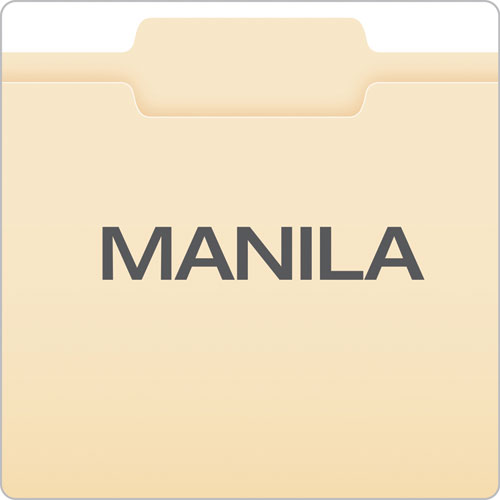 Manila File Folders, 1/3-cut Tabs: Center Position, Letter Size, 0.75" Expansion, Manila, 100/box