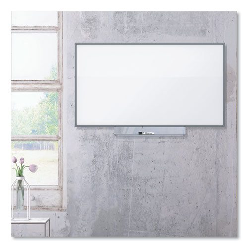 Porcelain Dry Erase Boards, Widescreen, 72 X 48, White Surface, Aluminum Frame