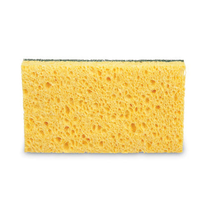 Niagara Medium Duty Scrubbing Sponge 74n, 3.6 X 6, 1" Thick, Yellow/green, 20/carton