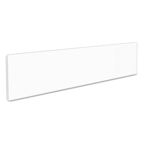 Superior Image Cubicle Nameplate Sign Holder, 8.5 X 2 Insert, Clear