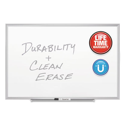 Classic Series Porcelain Magnetic Dry Erase Board, 60 X 36, White Surface, Silver Aluminum Frame