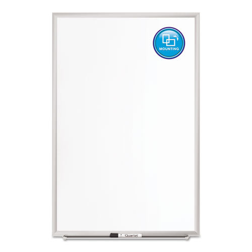 Classic Series Porcelain Magnetic Dry Erase Board, 60 X 36, White Surface, Silver Aluminum Frame