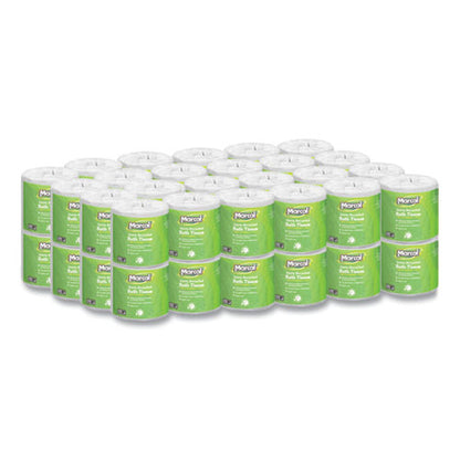 100% Recycled 2-ply Bath Tissue, Septic Safe, Individually Wrapped Rolls, White, 330 Sheets/roll, 48 Rolls/carton