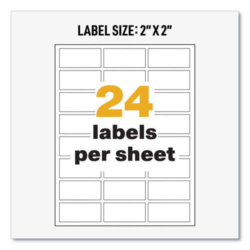 Ultraduty Ghs Chemical Waterproof And Uv Resistant Labels, 1 X 2.5, White, 24/sheet, 25 Sheets/pack