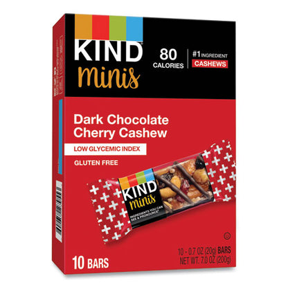 Minis, Dark Chocolate Cherry Cashew, 0.7 Oz, 10/pack