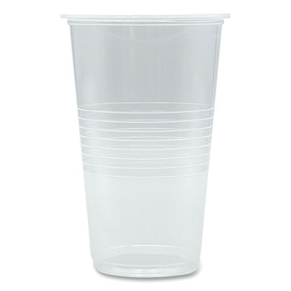 Translucent Plastic Cold Cups, 20 Oz, Clear, 50/pack