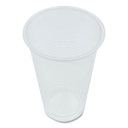 Translucent Plastic Cold Cups, 20 Oz, Clear, 50/pack