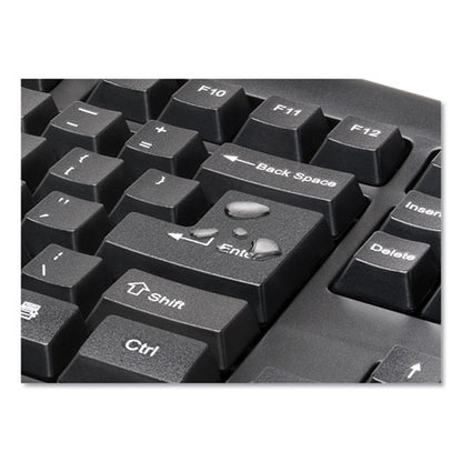 Keyboard For Life Wireless Desktop Set, 2.4 Ghz Frequency/30 Ft Wireless Range, Black