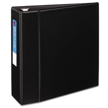 Heavy-duty Non-view Binder With Durahinge And Locking One Touch Ezd Rings, 3 Rings, 4" Capacity, 11 X 8.5, Black