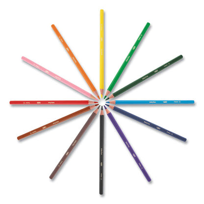 Kids Coloring Combo Pack In Durable Case, 12 Each: Colored Pencils, Crayons, Markers