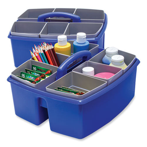 Large Caddy With Sorting Cups, Blue, 2/carton