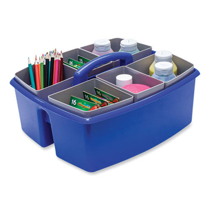 Large Caddy With Sorting Cups, Blue, 2/carton