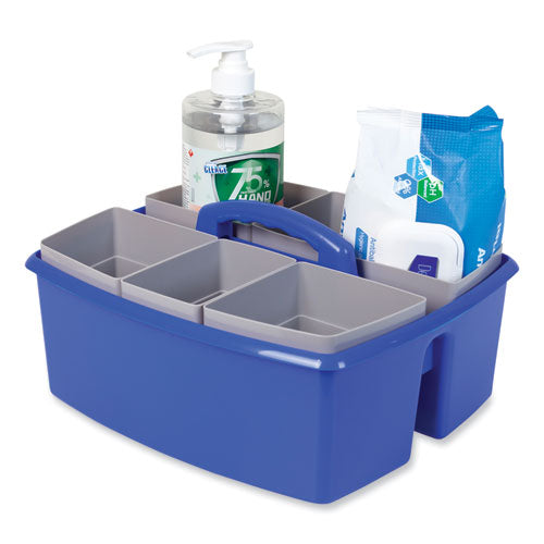 Large Caddy With Sorting Cups, Blue, 2/carton