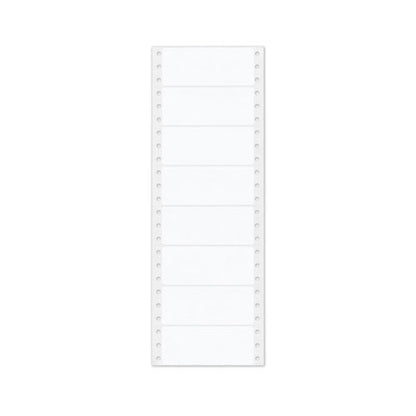 Dot Matrix Printer Mailing Labels, Pin-fed Printers, 1.44 X 3.5, White, 5,000/box