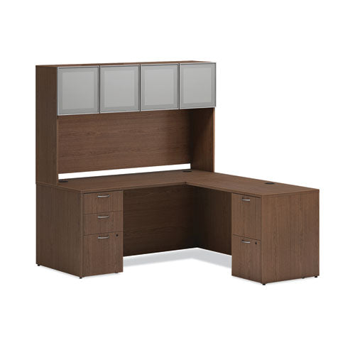 Mod Return Shell, Reversible (left Or Right), 48w X 24d X 29h, Sepia Walnut