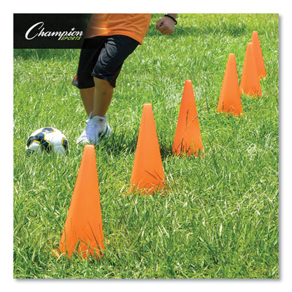 Hi-visibility Vinyl Cones, 18" Tall, Orange