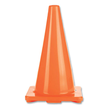 Hi-visibility Vinyl Cones, 18" Tall, Orange