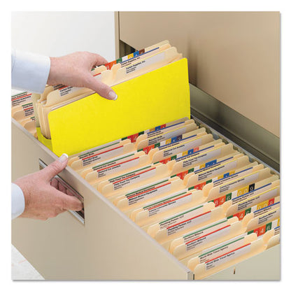 Colored File Pockets, 5.25" Expansion, Letter Size, Yellow