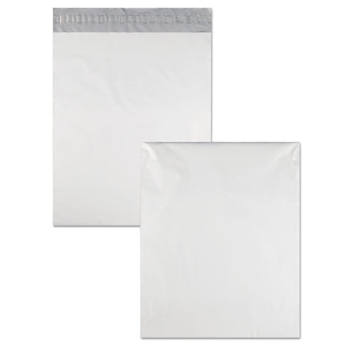 Redi-strip Poly Mailer, #5 1/2, Square Flap With Perforated Strip, Redi-strip Adhesive Closure, 14 X 17, White, 100/pack