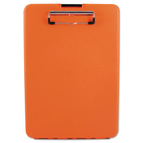 Slimmate Storage Clipboard, 0.5" Clip Capacity, Holds 8.5 X 11 Sheets, Hi-vis Orange