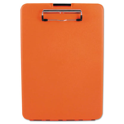 Slimmate Storage Clipboard, 0.5" Clip Capacity, Holds 8.5 X 11 Sheets, Hi-vis Orange