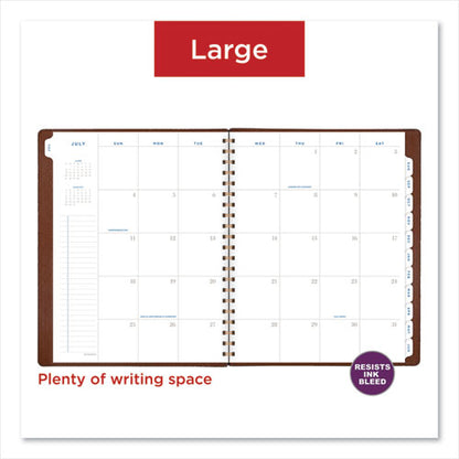 Signature Collection Academic Weekly/monthly Planners, 11.5 X 8, Distressed Brown Cover, 13-month (july-july): 2023-2024