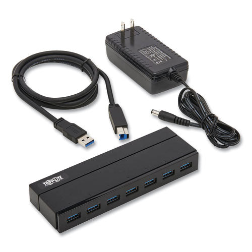 Charging Hub 3.0, 7 Ports, Black