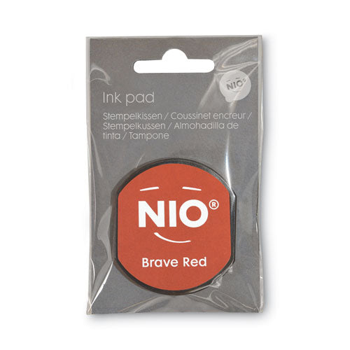 Ink Pad For Nio Stamp With Voucher, 2.75" X 2.75", Brave Red