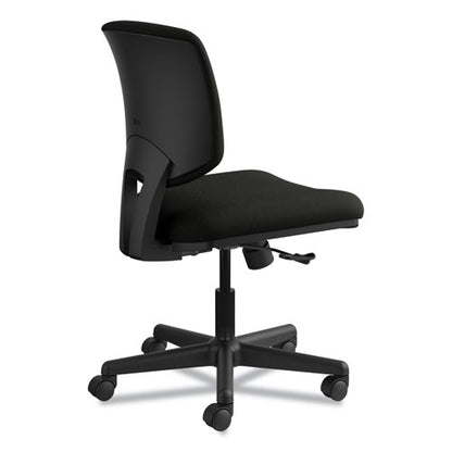 Volt Series Leather Task Chair, Supports Up To 250 Lb, 18" To 22.25" Seat Height, Black