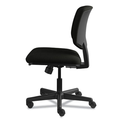 Volt Series Leather Task Chair, Supports Up To 250 Lb, 18" To 22.25" Seat Height, Black