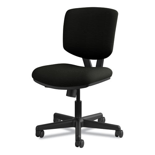 Volt Series Leather Task Chair, Supports Up To 250 Lb, 18" To 22.25" Seat Height, Black