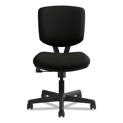 Volt Series Leather Task Chair, Supports Up To 250 Lb, 18" To 22.25" Seat Height, Black